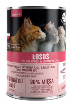 PET REPUBLIC Sterile Salmon - mokré krmivo pro kočky - 400g 