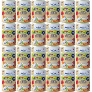 BALTICA Chutě regionů Mono Králík s mrkví - mokré krmivo pro psy - 24x400g