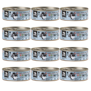 3COTY Turkey with chicken and krill Senior - mokré krmivo pro kočky - 12x80g
