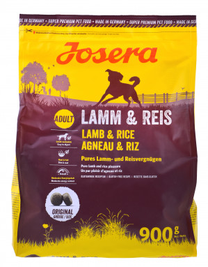 JOSERA Adult Lamb with rice - suché krmivo pro psy - 900 g
