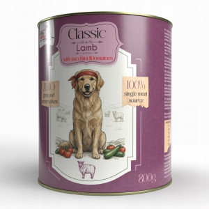 SYTA MICHA Classic Mono Jehněčí s cuketou - mokré krmivo pro psy - 800g