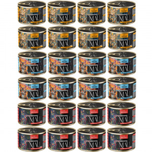 MAU Paštika a Filet MIX příchutí - mokré krmivo pro kočku - 24x185g