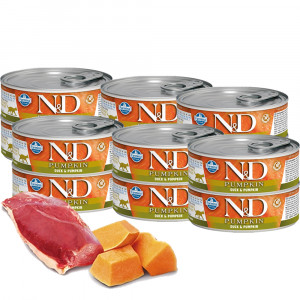 FARMINA N&D Pumpkin Duck & Pumpkin - vlhké krmivo pro kočky - 12x70 g