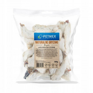 PETMEX Králičí packy se srstí Mono – pamlsek pro psa – 500g