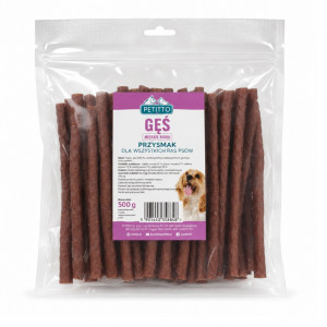 PETITTO Soft goose tubes - pamlsek pro psa - 500g