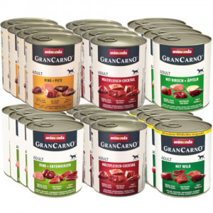 ANIMONDA GranCarno Adult MIX 5 PŘÍCHUTÍ - mokré krmivo pro psy - 30x800g