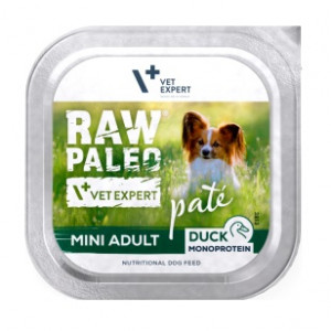 RAW PALEO Pâte Mini Adult Duck - vlhké krmivo pro psy - 150g