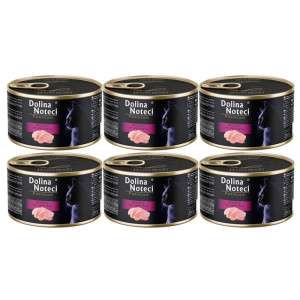 DOLINA NOTECI Premium Rich in Turkey - vlhké krmivo pro kočky - 6x185g