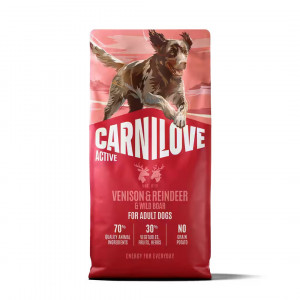CARNILOVE Active Venison & Reindeer - suché krmivo pro psy - 12kg