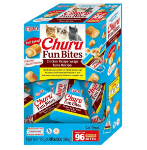 INABA Churu Fun Bites Chicken and tuna - pamlsek pro kočky - 8x12g