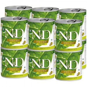 FARMINA N&D Prime Boar & Apple Adult – mokré krmivo pro psy – 12x285g