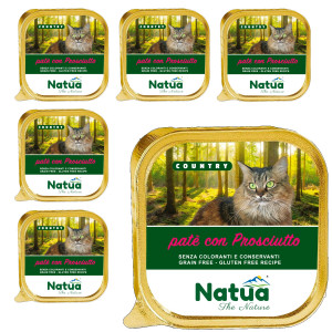 NATUA Country Šunka – mokré krmivo pro kočky – 6x100g