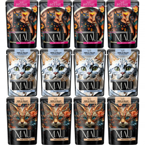 MAU Paštika a filet Sterilised MIX příchutí - mokré krmivo pro kočky - 12x85g