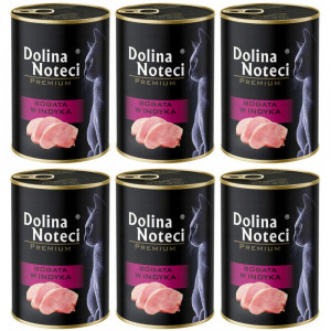 DOLINA NOTECI Premium Bohatá na krůtu – mokré krmivo pro kočky – 6×400 g