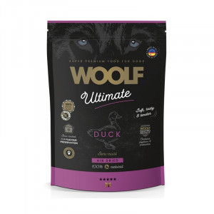 WOOLF Ultimate soft Duck - polovlhké krmivo pro psy - 1kg