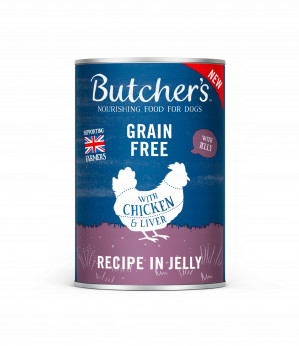 BUTCHER'S Original Recipe in Jelly Chicken - vlhké krmivo pro psy - 400g