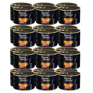 DOLINA NOTECI Premium Rich in duck - mokré krmivo pro kočky - 24x185g