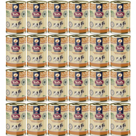 FOLK Staropolská hostina z králíka – mokré krmivo pro psy – 24x400g - Fotogalerie 1