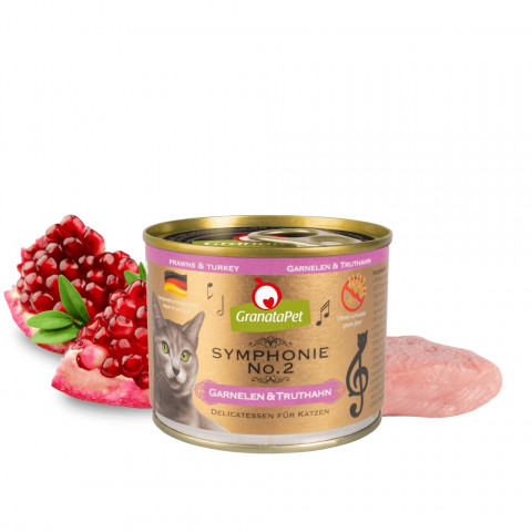 GRANATAPET Symphonie No.2 Prawns and turkey - mokré krmivo pro kočky - 200g - Fotogalerie 2