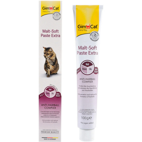 VET EXPERT GimCat Malt Soft Extra - odmrazovací pasta pro kočky - 100g - Fotogalerie 1