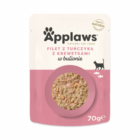 APPLAWS Cat Tuna MIX in broth and jelly - mokré krmivo pro kočky - 10x70g - Fotogalerie 3