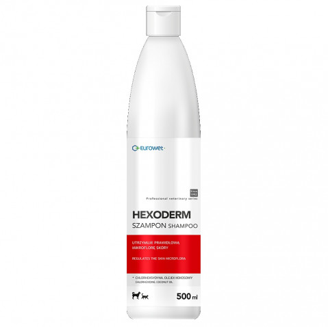 EUROWET Hexoderm - šampon pro psy a kočky - 500ml - Fotogalerie 1