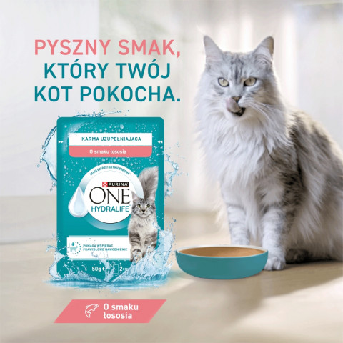 PURINA One Hydralife Salmon - pamlsek pro kočky - 50g - Fotogalerie 3
