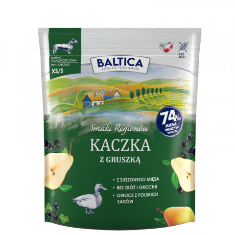 BALTICA Smaki regionów Small breeds Duck with pear - suché krmivo pro psy - 1kg - Fotogalerie 1