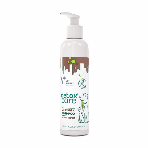 VETEXPERT Detox Care Deep Dark Shampoo - šampon pro psy a kočky - 250 ml - Fotogalerie 1