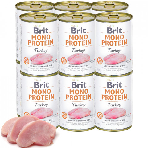 BRIT Mono Protein Turkey - Mokré krmivo pro psy - 12x400 g - Fotogalerie 1