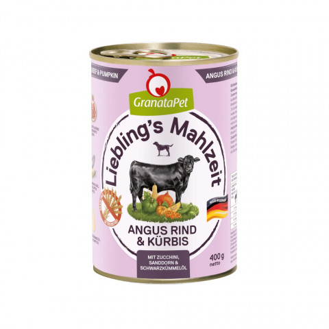 GRANATAPET Liebling's Mahlzeit Angus beef & pumpkin - vlhké krmivo pro psy - 800g - Fotogalerie 1
