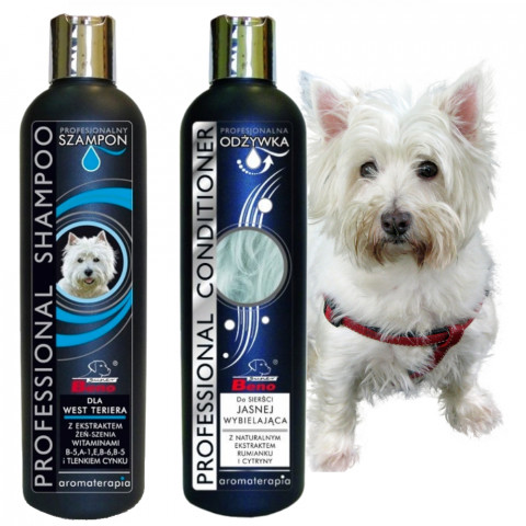 CERTECH Super Beno Professional - Šampon pro West Terriera 250 ml + Kondicionér pro světlou srst 250 ml - Fotogalerie 1