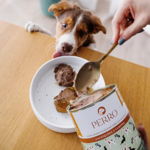 PERRO Junior Lamb with zucchini - vlhké krmivo pro psy - 400g - Fotogalerie 2