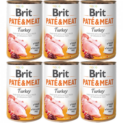BRIT Paté & Meat Turkey - vlhké krmivo pro psy - 6x400g - Fotogalerie 1