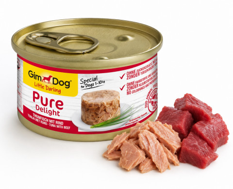 GIMDOG Little Darling Pure Delight Tuna with beef - vlhké krmivo pro psy - 85g - Fotogalerie 2