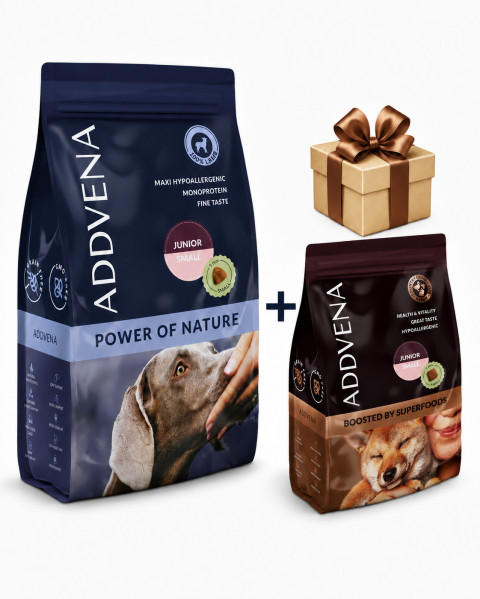 ADDVENA Junior Small Lamb 10 kg – suché krmivo pro psy + Beef 2,5 kg Boosted by superfoods ZDARMA - Fotogalerie 1