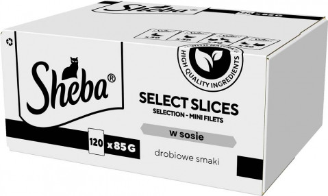 SHEBA Select Slices Poultry flavors - mokré krmivo pro kočky - 120 x 85g - Fotogalerie 1