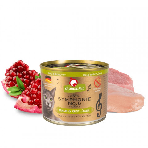 GRANATAPET Symphonie No.6 Veal and poultry - mokré krmivo pro kočky - 200g - Fotogalerie 2