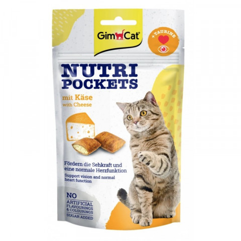 GIMCAT Nutri pockets Cheese - pamlsek pro kočky - 60g - Fotogalerie 1