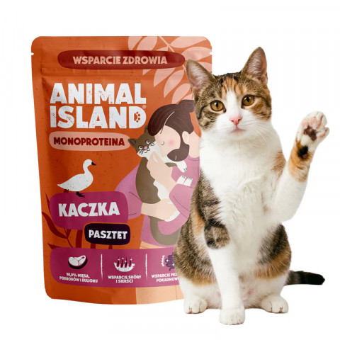 ANIMAL ISLAND Mono Duck - mokré krmivo pro kočky - 100g - Fotogalerie 2