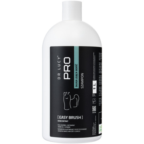 DR LUCY Pro Easy Brush Dlouhá srst – šampon pro psy – 1l - Fotogalerie 1