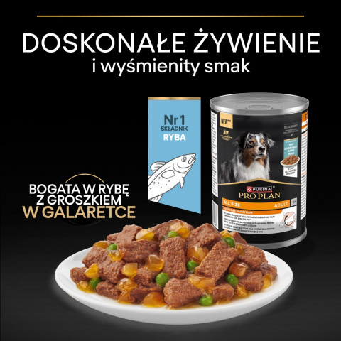 PURINA Pro Plan Everyday nutrition All size Adult Fish in jelly - vlhké krmivo pro psy - 24x400g - Fotogalerie 5