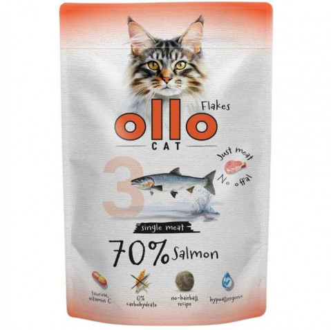 OLLO Cat No. 3 Salmon Mono - mokré krmivo pro kočky - 85g - Fotogalerie 1