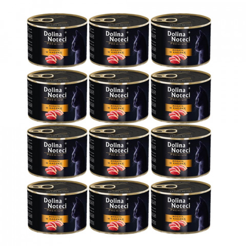 DOLINA NOTECI Premium Rich in duck - mokré krmivo pro kočky - 12x185g - Fotogalerie 1