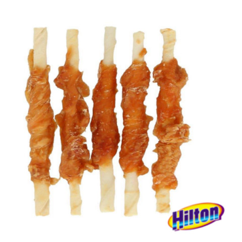 HILTON Chicken wrap white rawhide stick - pochoutka pro psy - 500 g - Fotogalerie 3