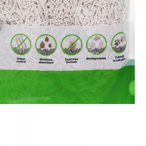 DIAMENTIQ Tofu Neutral Ultra hrudkující - stelivo pro rostliny - 6x2,5kg - Fotogalerie 5