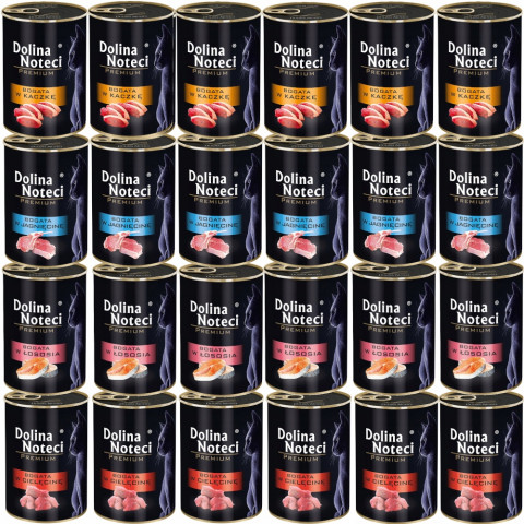 DOLINA NOTECI Premium MIX 4 CHUTÍ - mokré krmivo pro kočky - 24x400g - Fotogalerie 1