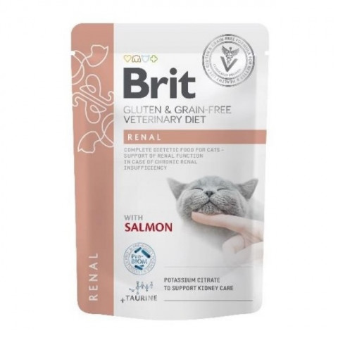 BRIT VD Renal Cat Pouch Box - mokré krmivo pro kočky - 12x85g - Fotogalerie 2