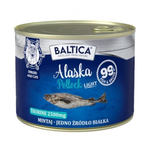 BALTICA Excellent Mono Pollock Light - mokré krmivo pro kočky - 185g - Fotogalerie 1
