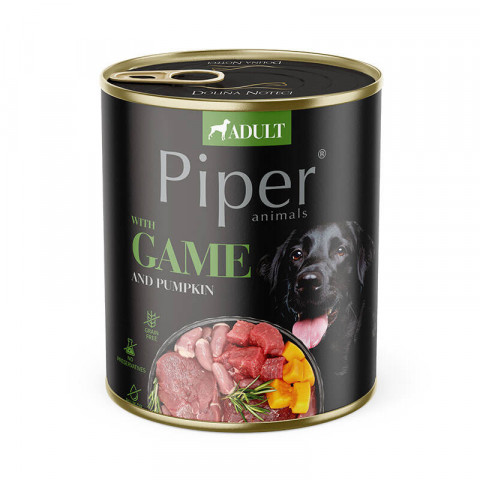 DOLINA NOTECI Piper Animals with game and pumpkin - vlhké krmivo pro psy - 800g - Fotogalerie 1